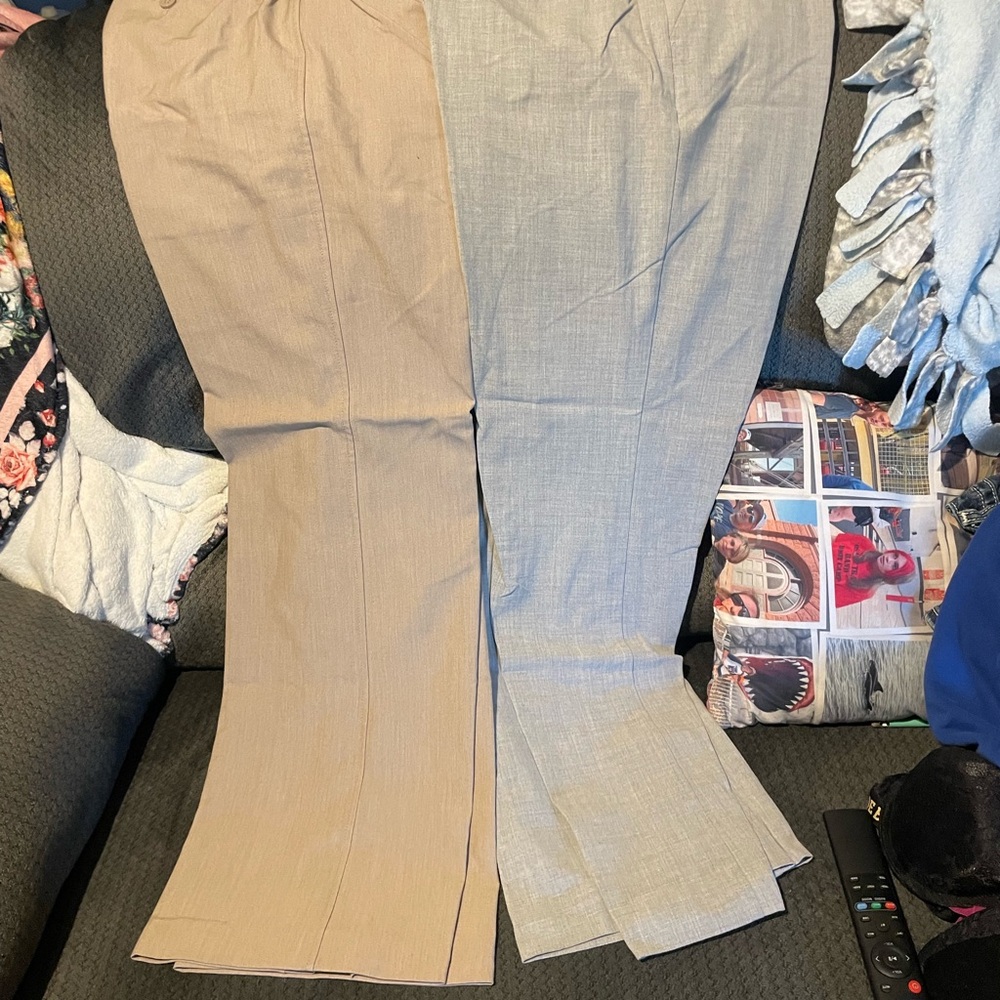 2 pairs Elegant Women's Cream and Beige Pantsuit